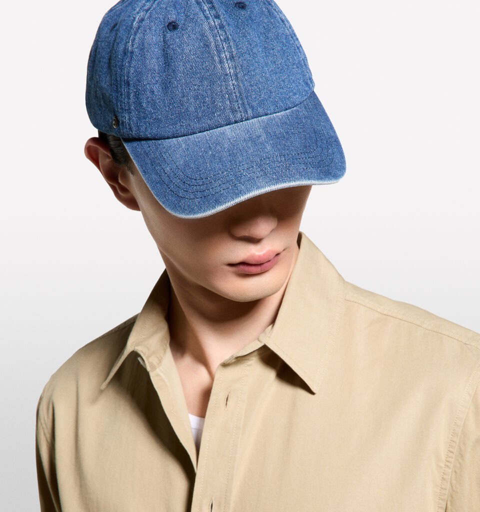 Denim hat - null - Blue | Sisley image number 1